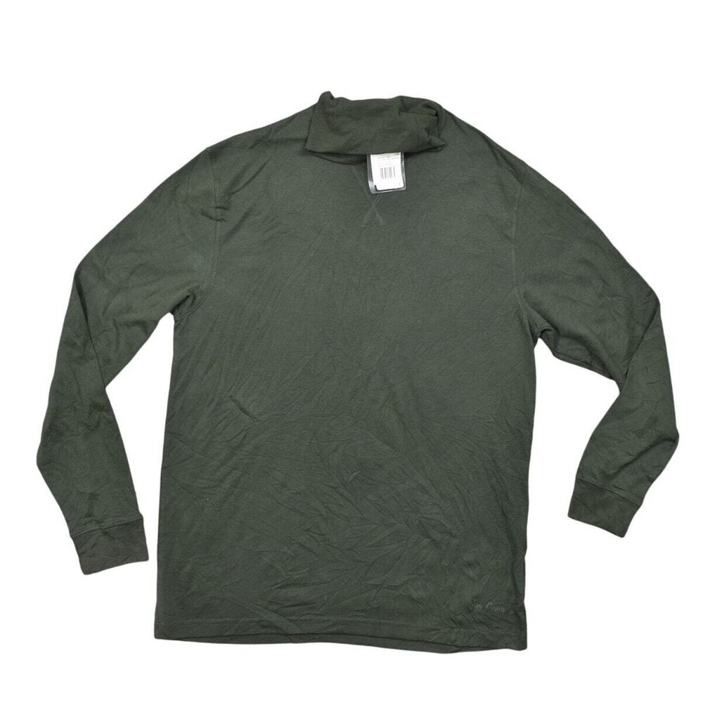 Bare Denim 2XL Green Cotton Pullover Sweater BLANK With Tags Turtle Neck